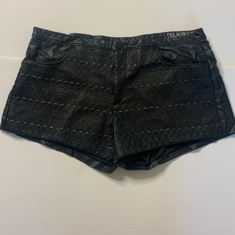 Blank NYC Faux Leather Shorts
